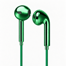 Chroms Pine Green chrome wired earbuds — green mirror finish